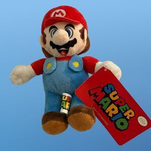 NWT Super Mario Bros Mario Plush Stuffed Doll Toy Official Nintendo